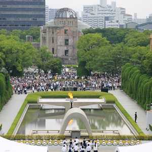 آلاف احتشدوا في حديقة السلام وسط هيروشيما