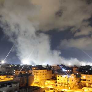 آثار قصف إسرائيلي سابق على قطاع غزة