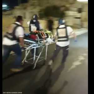 لحظة نقل المصابين