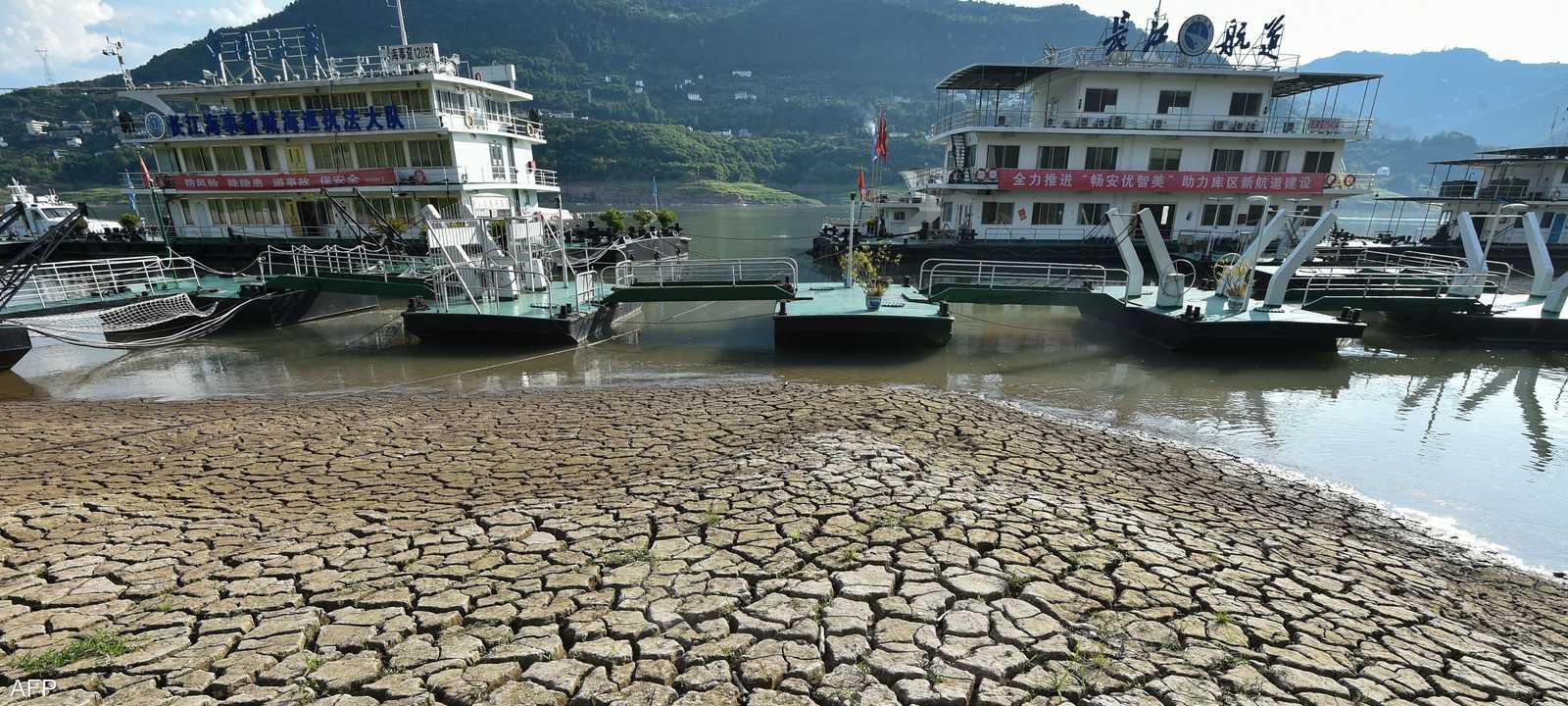جفاف نهر اليانغتسي جنوب غرب الصين