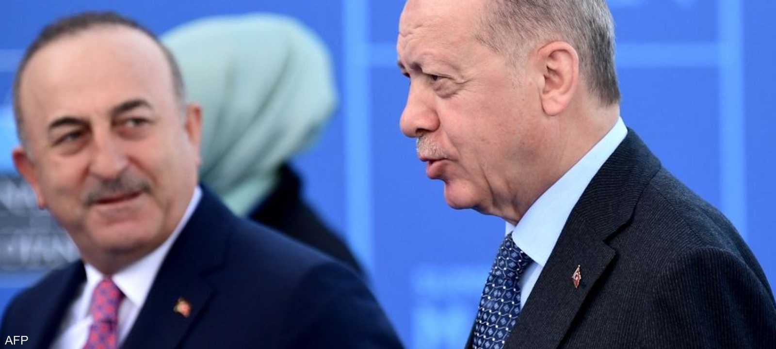 أردوغان ووزير الخارجية مولود تشاووش أوغلو