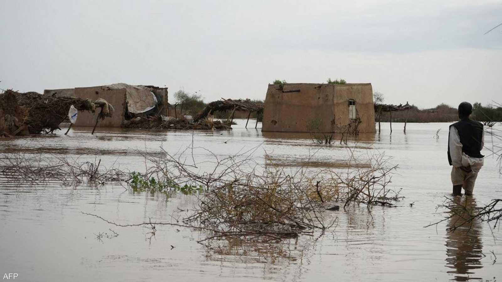 الفيضانات والسيول تجتاح مناطق في السودان