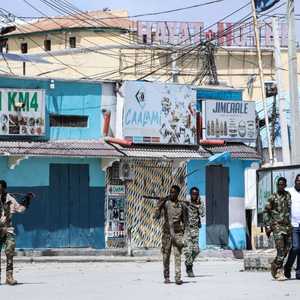 قوات صومالية في محيط فندق حياة