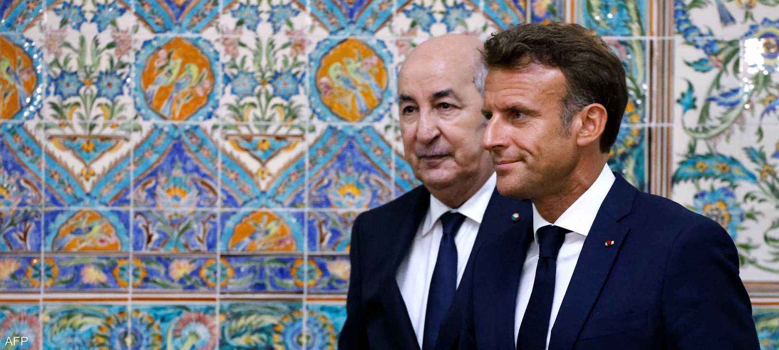 الرئيس الفرنسي والرئيس الجزائري