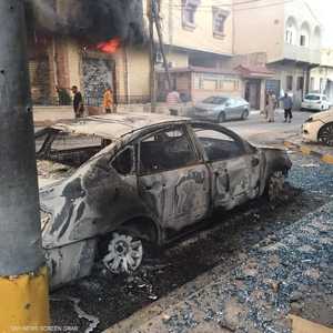 آثار من الاشتباكات الدامية في ليبيا