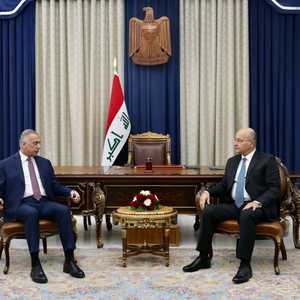 برهم صالح ومصطفى الكاظمي