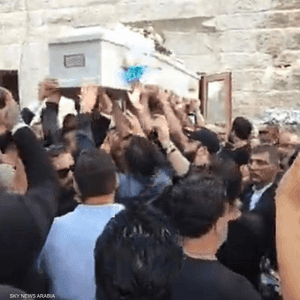 تشييع جثمان الفنان اللبناني جورج الراسي