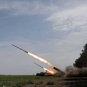 راجمات صواريخ أوكرانية في دونيتسك