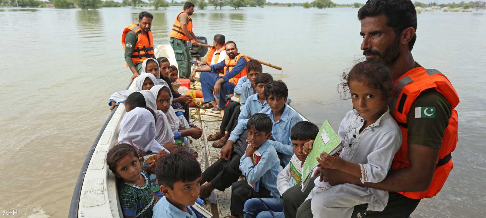 الفيضانات أثرت على باكستاني من أصل 7
