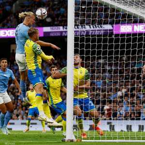 هالاند سجل الهاتريك الثاني على التوالي