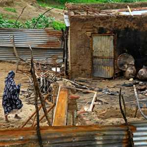 آثار اشتباكات سابقة في ولاية النيل الأزرق السودانية