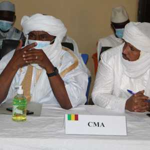 وفد من تنسيق حركات أزواد في كيدال في 11 فبراير 2021