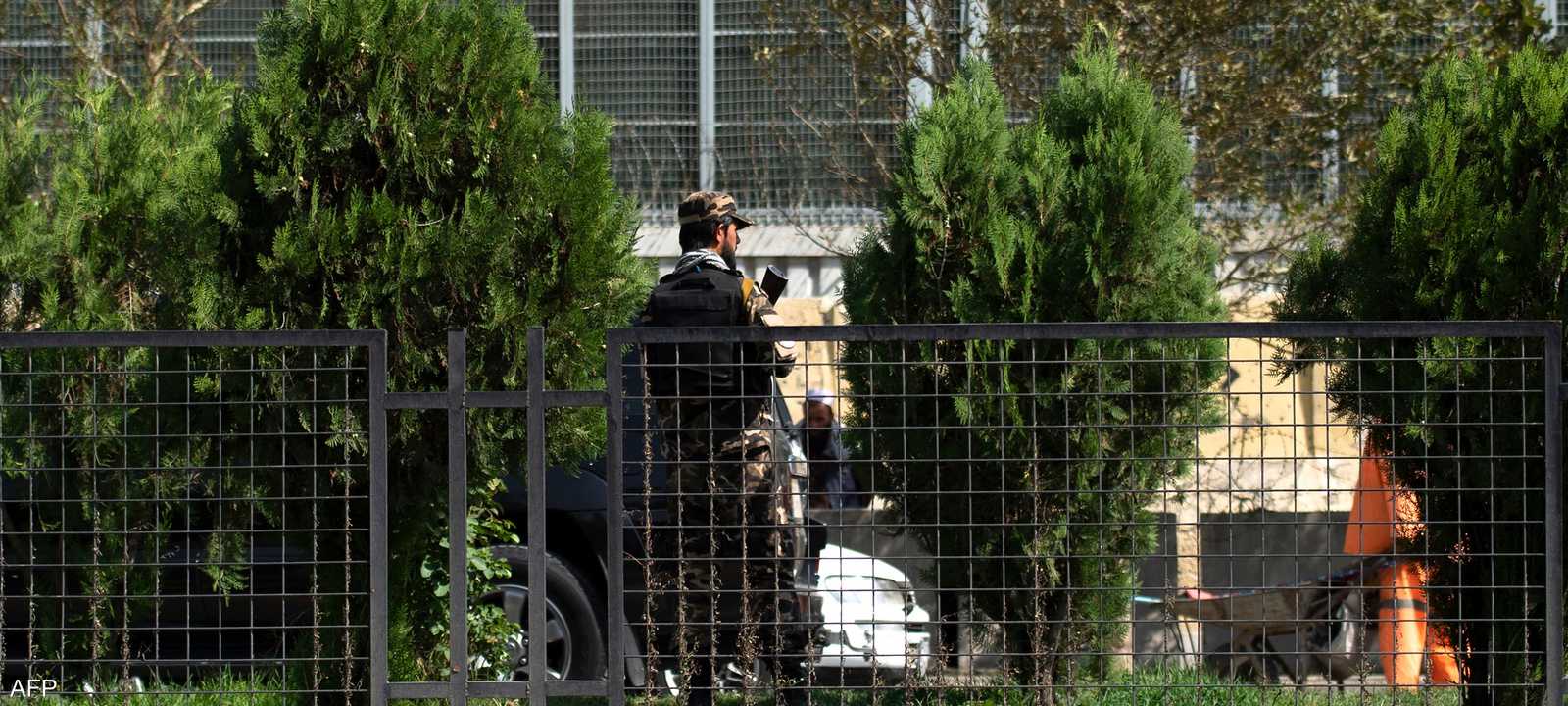 موقع الهجوم الذي شنه انتحاري بمحيط السفارة الروسية في كابل