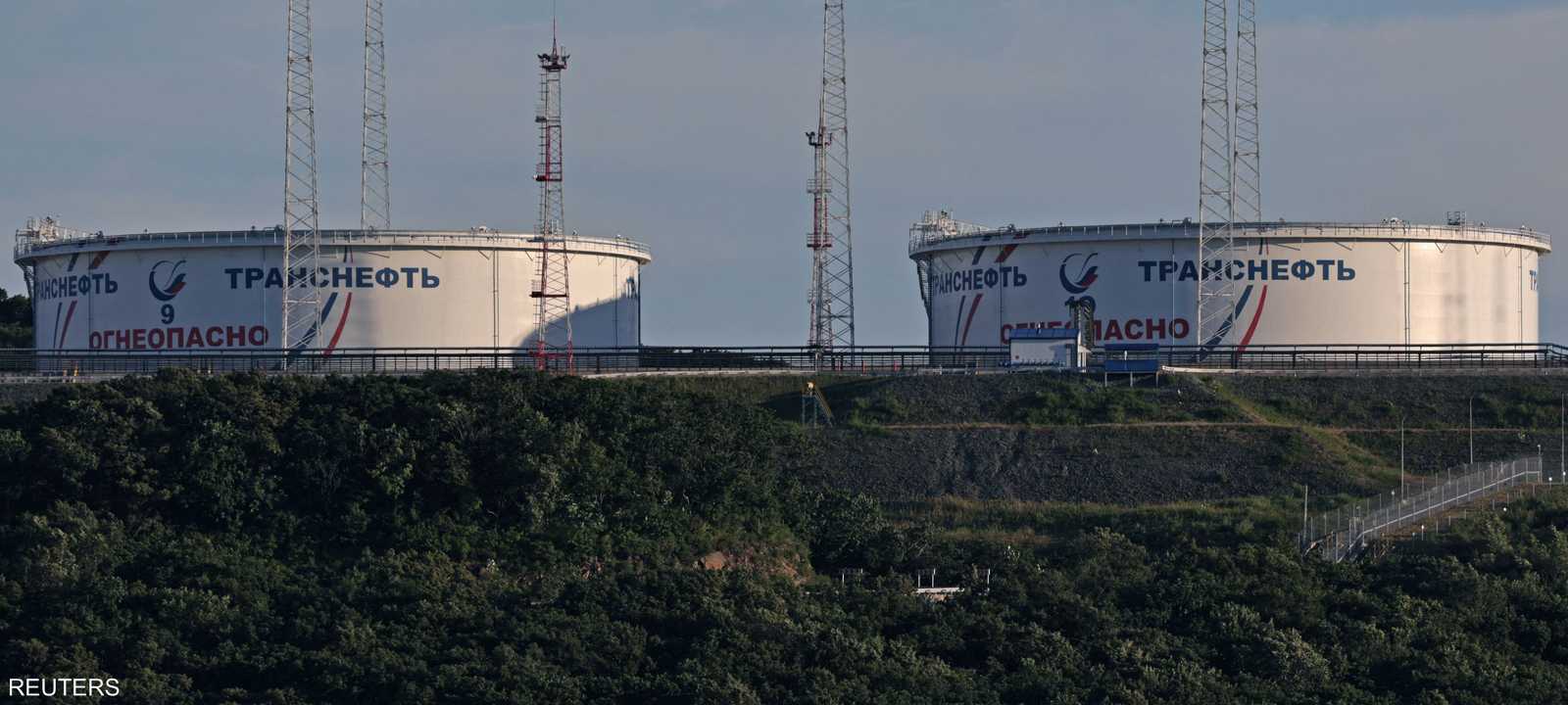 خزانات النفط لمشغل "ترانزنفت" في محطة النفط الخام روسيا