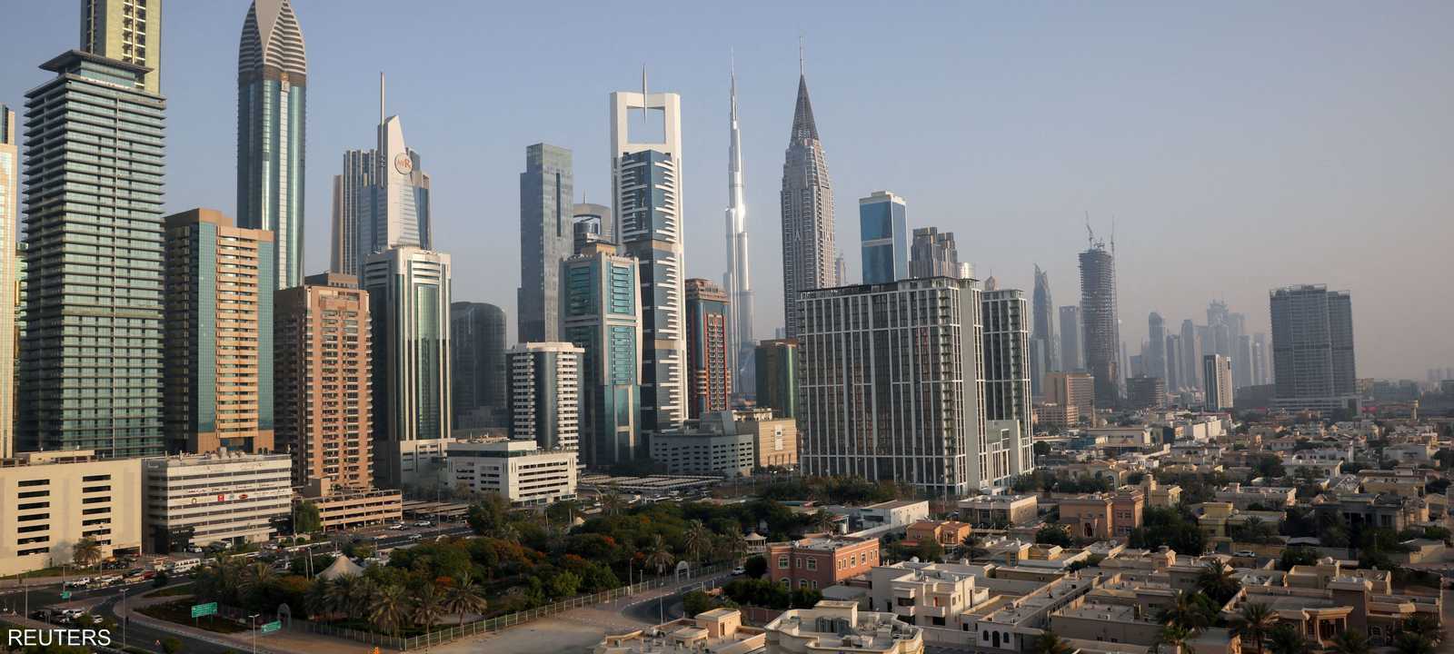منظر عام لبرج خليفة - وسط مدينة دبي