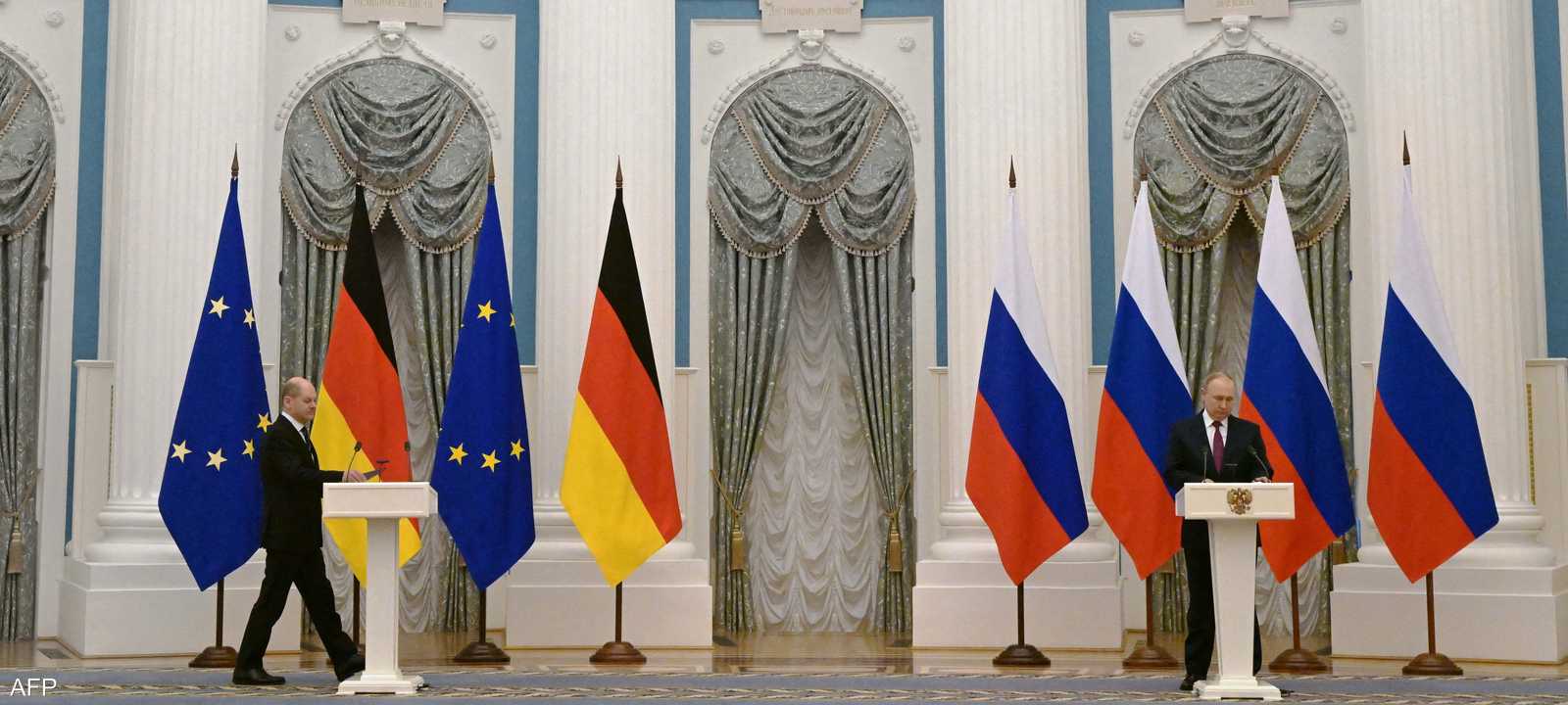 استمرت المكالمة بين بوتن وشولتس 90 دقيقة