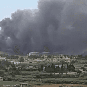 حريق كبير في مكب نفايات بطرابلس اللبنانية