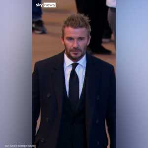 بيكهام يودع الملكة إليزابيث