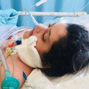 صورة تم تداولها للفتاة وهي في غيبوبة في المستشفى