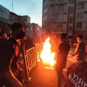 جانب من الاحتجاجات على وفاة مهسا أميني