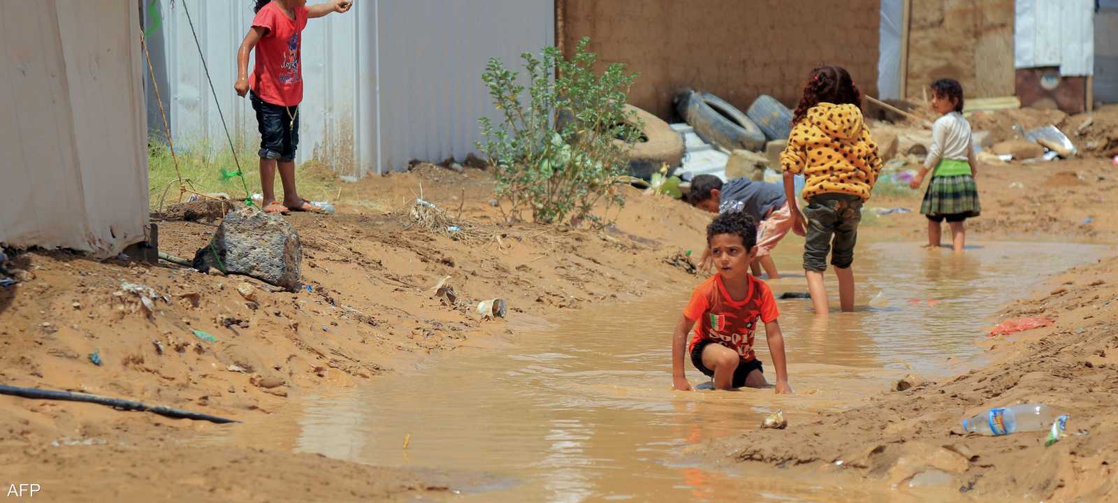 جانب من فيضانات اليمن.. أرشيفية