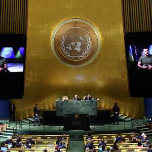 زيلينسكي تحدث أمام مجلس الأمن الدولي