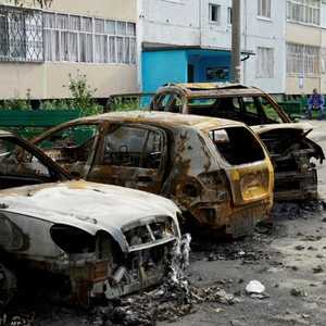 أرشيفية.. دمار في قصف بمنطقة زابوريجيا