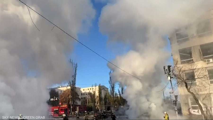 انفجارات ضخمة في العاصمة كييف