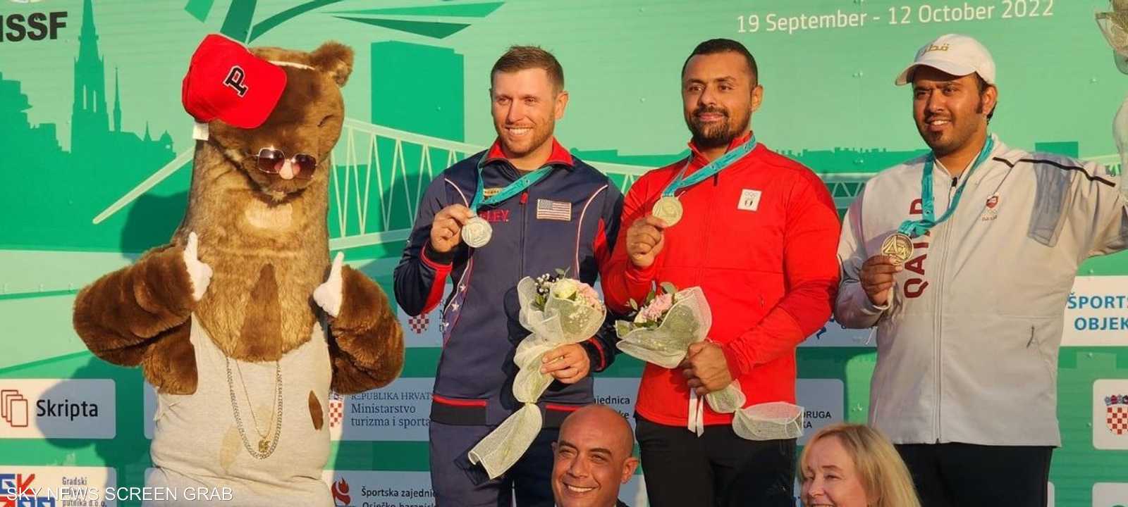 الرامي المصري عزمي محيلبه والمركز الأول