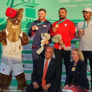 الرامي المصري عزمي محيلبه والمركز الأول