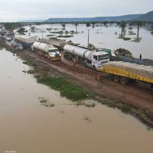 من آثار الفيضانات في نيجيريا