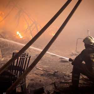 أرشيفية لقصف روسي على كييف الأوكرانية