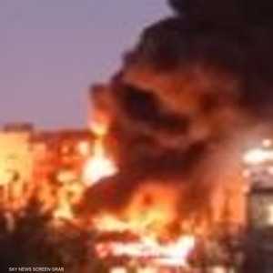 موقع تحطم المقاتلة الحربية الروسية