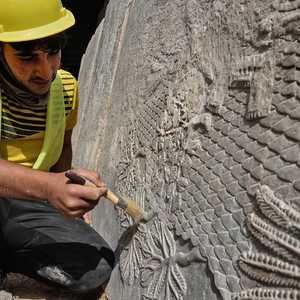 عثر علماء آثار في شمال العراق على الجداريات