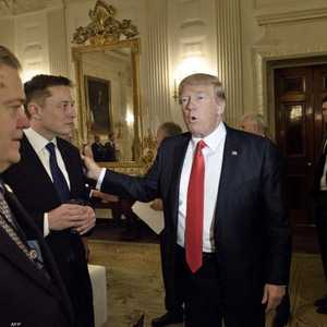 جانب من لقاء سابق بين ماسك وترامب