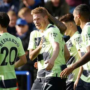 دي بروين أحرز هدف اللقاء الوحيد