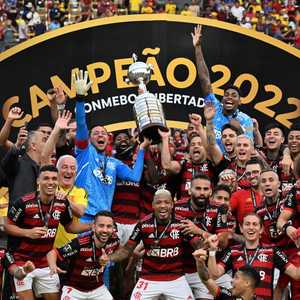 لاعبو فلامنغو يحتفلون بالحصول على اللقب