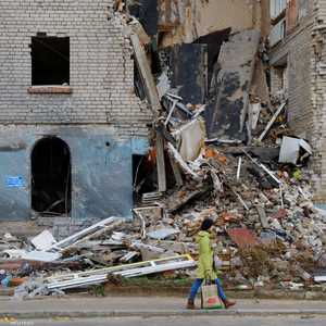 من آثار القصف الروسي.. أرشيفية