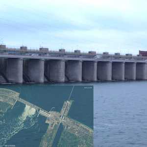 يقع سد كاخوفكا على نهر دنيبرو