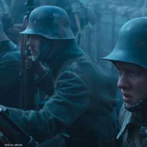 مشهد من فيلم كل شيء هادئ على الجبهة.