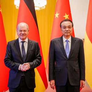 رئيس الوزراء الصيني والمستشار الألماني