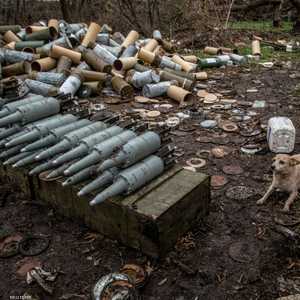 قذائف دبابات في سيفرسك، دونيتسك شرقي أوكرانيا