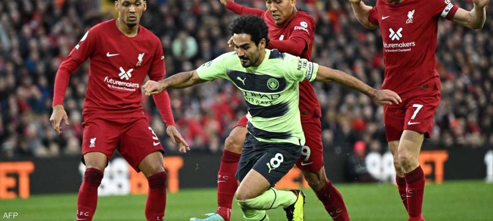 قمة كبيرة بين ليفربول ومانشستر سيتي