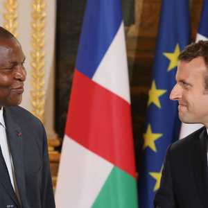 رئيسا فرنسا وأفريقيا الوسطى (أرشيفية)