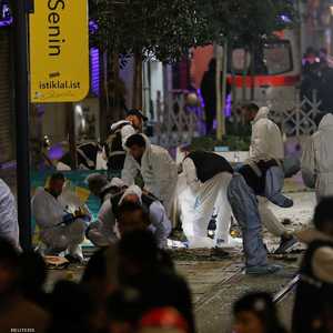 موقع الانفجار في منطقة تقسيم في إسطنبول