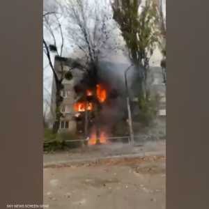 قصف روسي على كييف