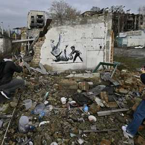 جانب من الدمار الذي طال كييف