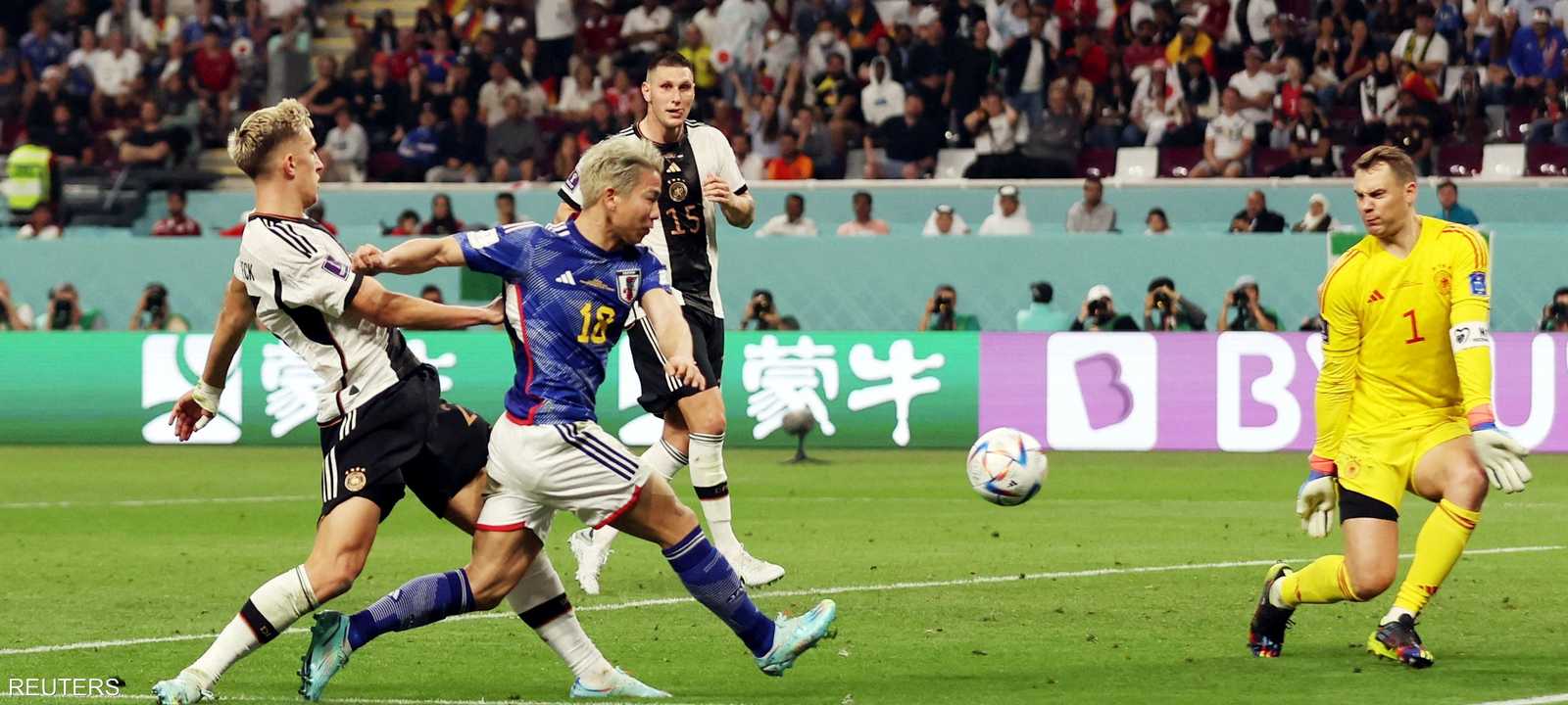 اليابان قلبت تأخرها إلى فوز على ألمانيا