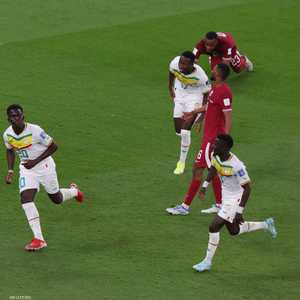 احتفال السنغال بالهدف الثالث