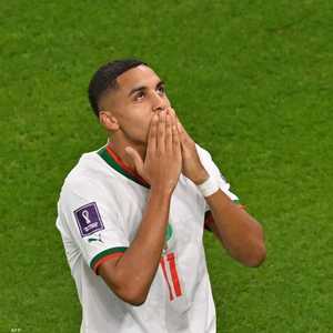 صابري احتفل بالهدف الأول